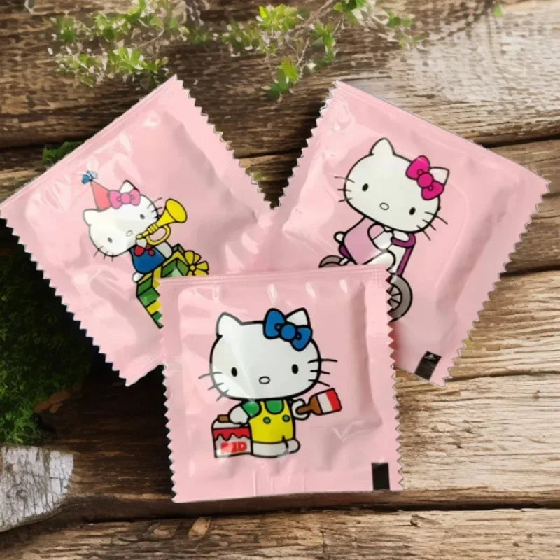 100pcs Sanrio Kawaii Anime Hello Kitty Disposable Gloves - Image 3