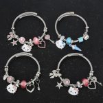 Cute Sanrio Hello Kitty Pink Enamel Bracelet