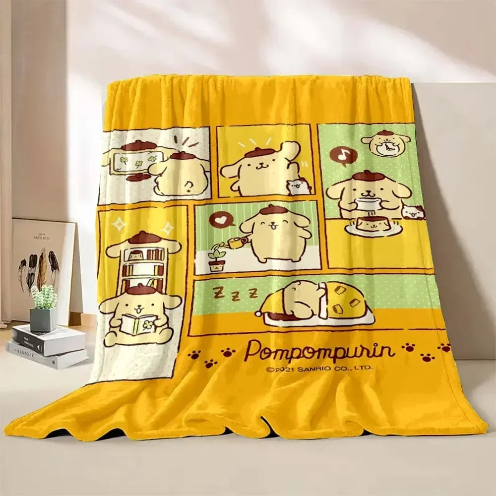 Japanese Pompom Purin Cartoon Blanket - Image 3