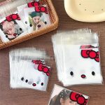 100Pcs Sanrio Hello Kitty Printed Ziplock Bags