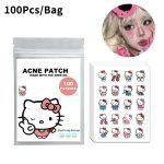 100pcs Sanrio Hello Kitty Acne Stickers