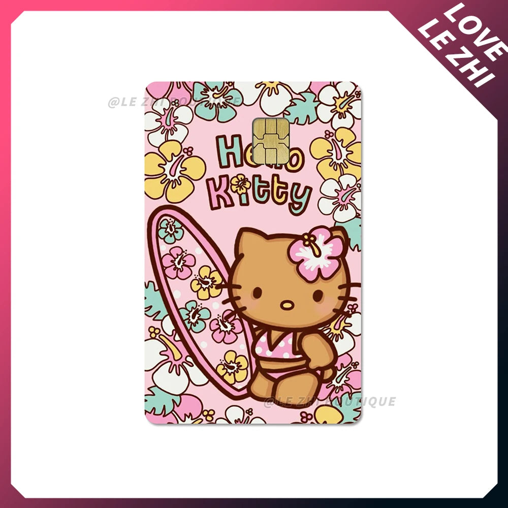 Sweet Sanrio Hello Kitty Credit Card Stickers - Image 2