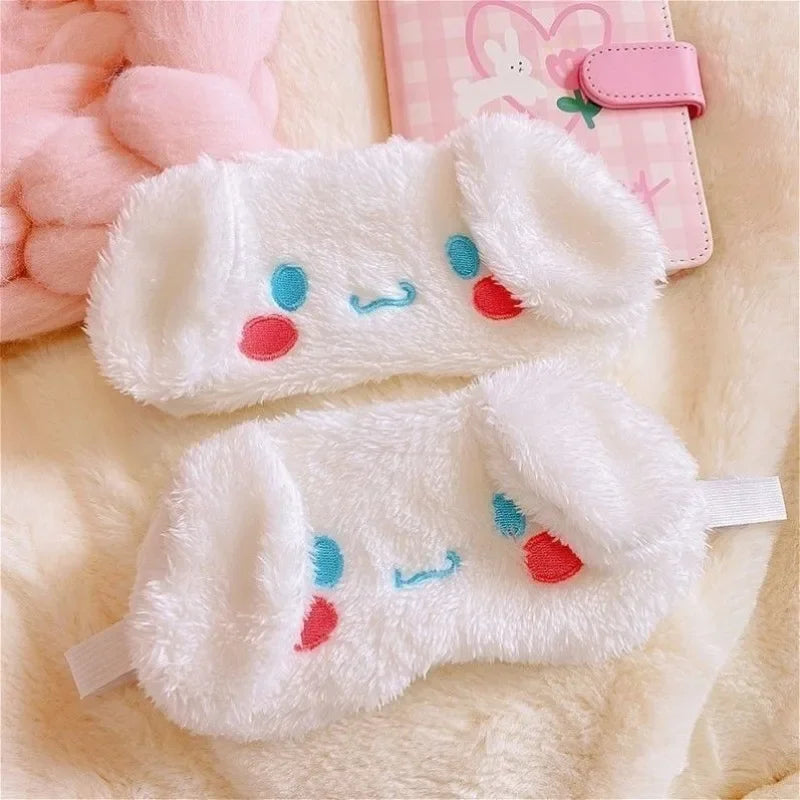 New Kawaii Sanrio Cinnamoroll Plush Eye Mask - Image 2