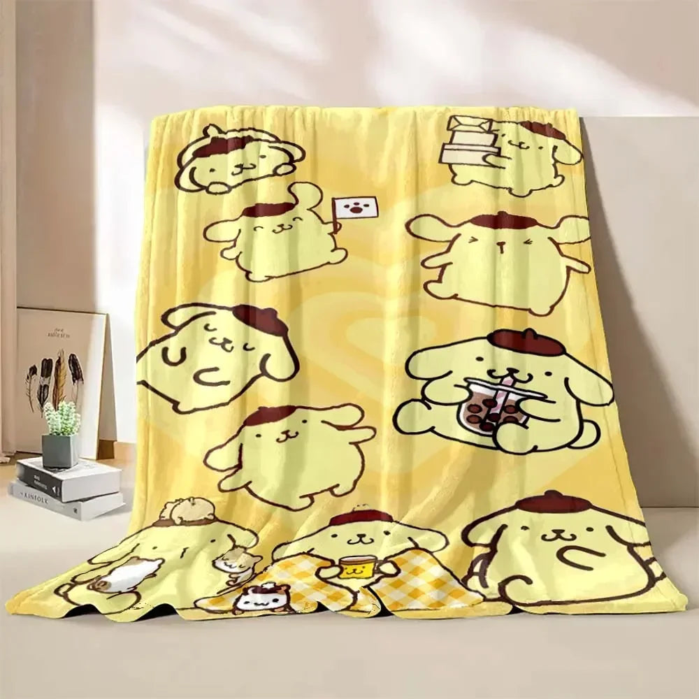 Japanese Pompom Purin Cartoon Blanket - Image 9