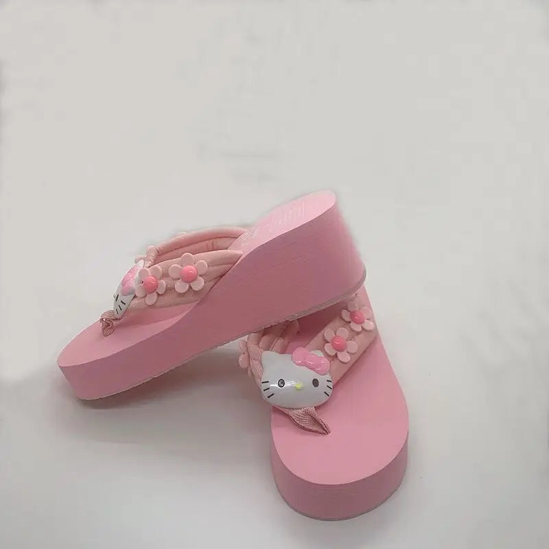 Sanrio Hello Kitty & Melody Trendy Flip Flops - Image 3