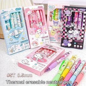 6pcs Sanrio Erasable Gel Pens
