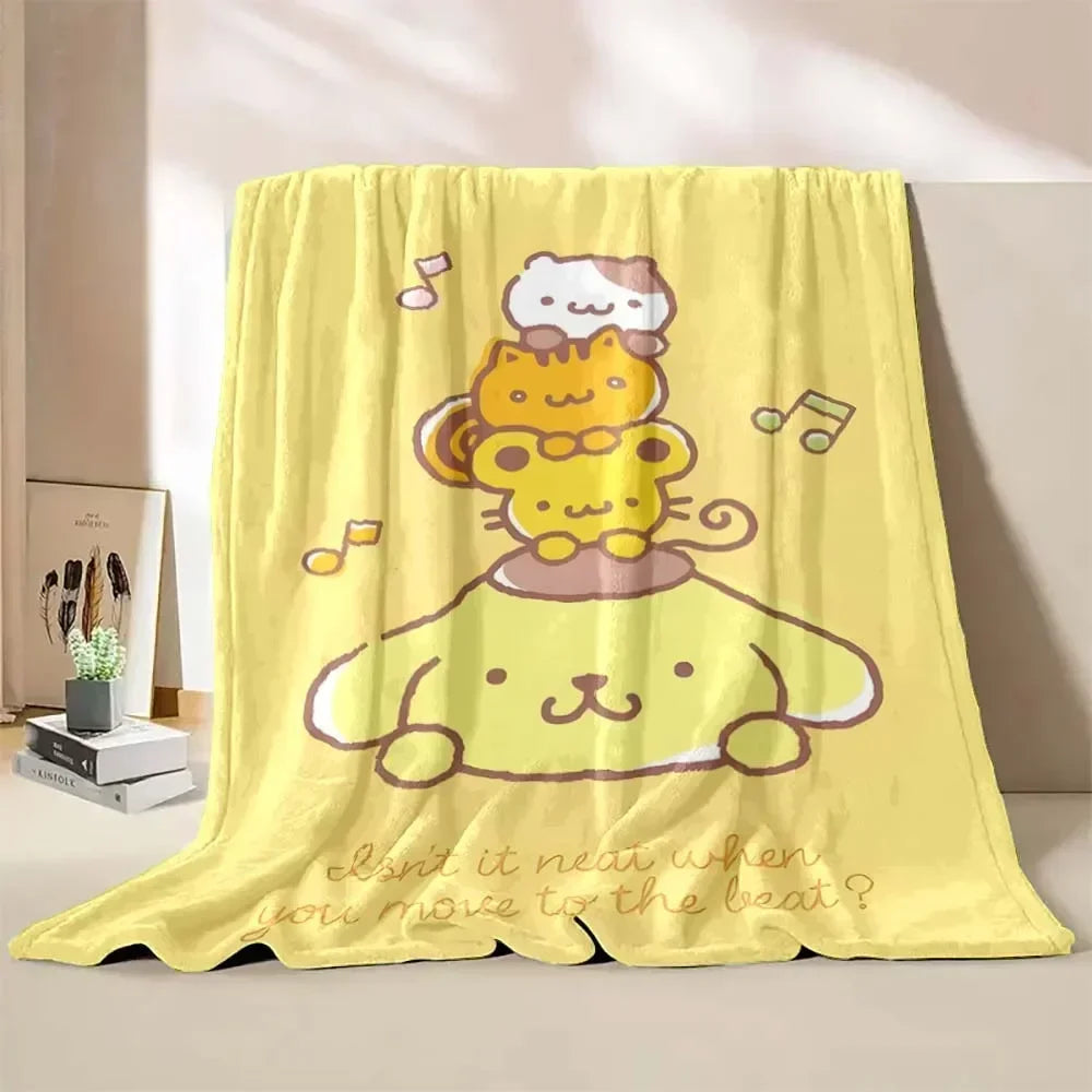 Japanese Pompom Purin Cartoon Blanket - Image 10