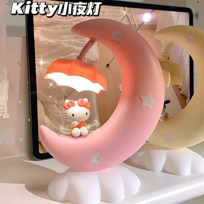 Cute Moon Hello Kitty Night Light