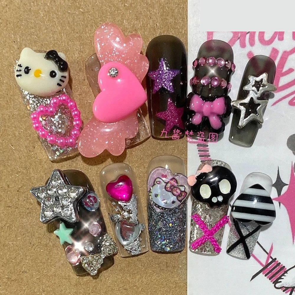 Sanrio Hello Kitty Y2K Handmade 3D Press-On Nails - Image 8
