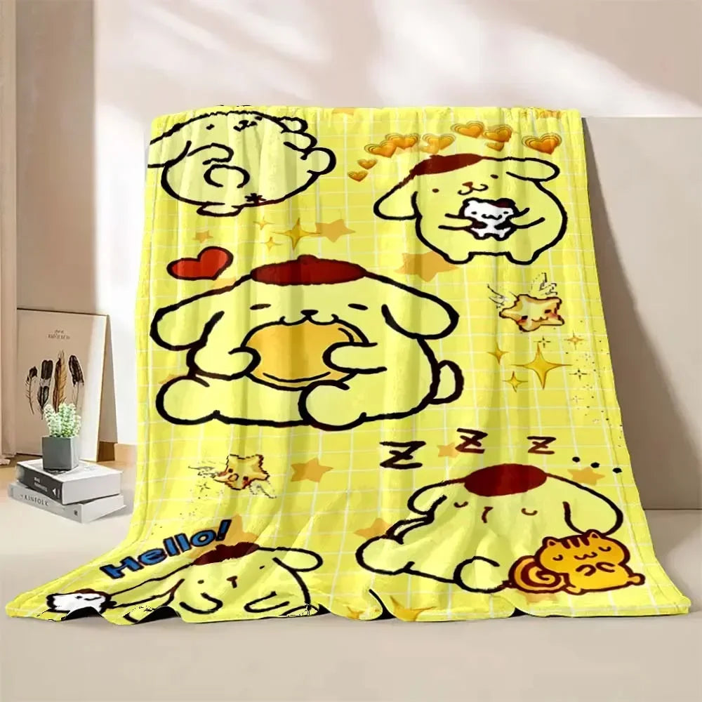 Japanese Pompom Purin Cartoon Blanket - Image 6