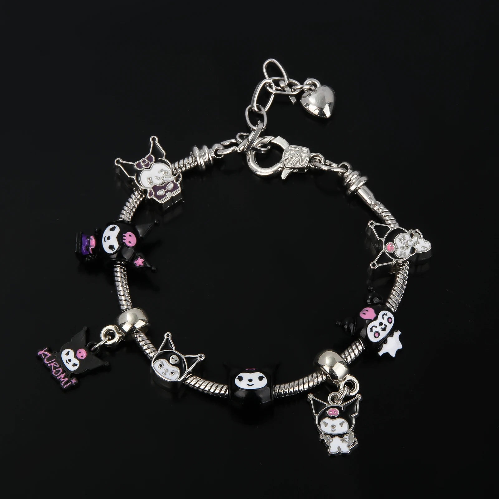 Kawaii Sanrio Pink Hello Kitty & Melody Bracelet - Image 4