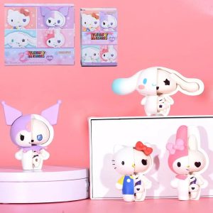Cartoon Sanrio Box Half Skull Action Figures