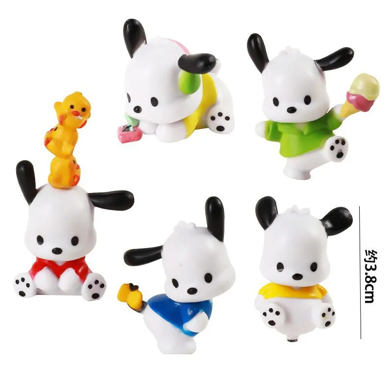 5Pcs Set Sanrio Anime Figure Dolls - Image 5
