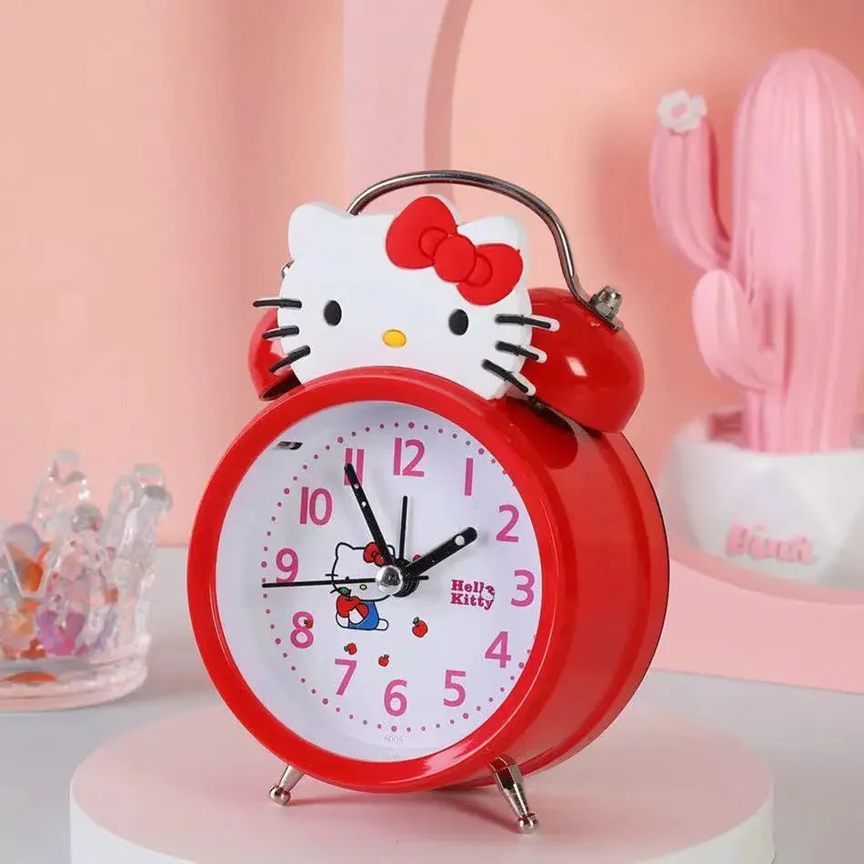 Hello Kitty Anime Peripheral Cartoon Silent Ring Alarm Clock - Image 6