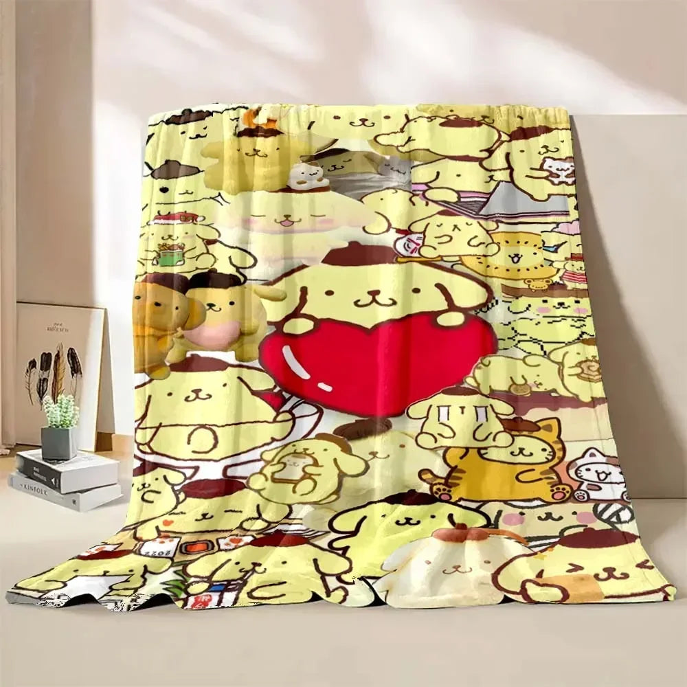 Japanese Pompom Purin Cartoon Blanket - Image 7