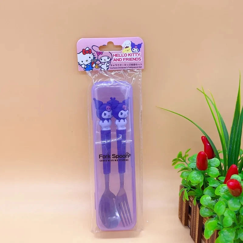 Kuromi Spoon Fork 2-Piece Set - Image 5