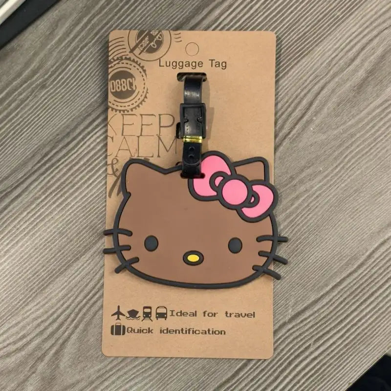 Sanrio Hello Kitty Black Skin Cartoon Baggage Tag - Image 5