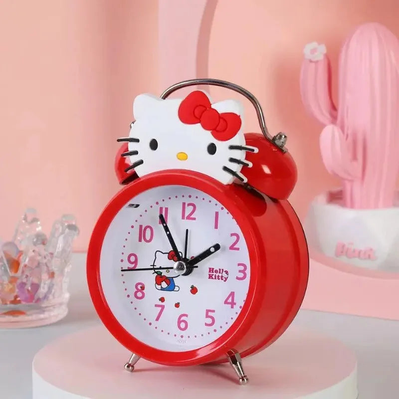 Hello Kitty Anime Peripheral Cartoon Silent Ring Alarm Clock - Image 5
