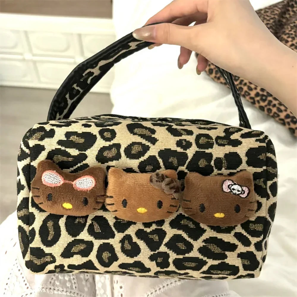 Sanrio Hello Kitty Leopard Cosmetic Bag - Image 3