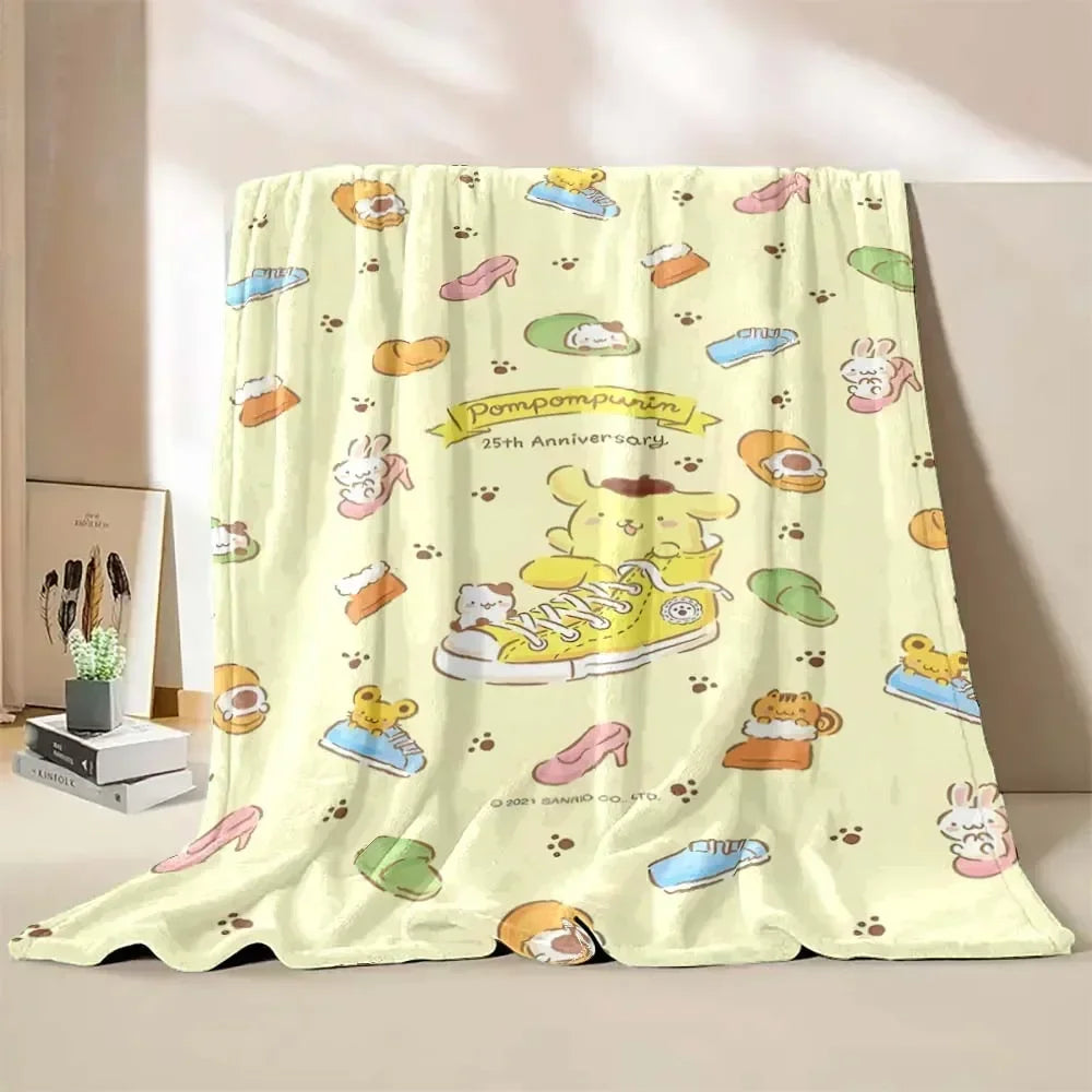 Japanese Pompom Purin Cartoon Blanket - Image 12