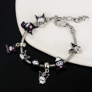 Kawaii Sanrio Pink Hello Kitty & Melody Bracelet