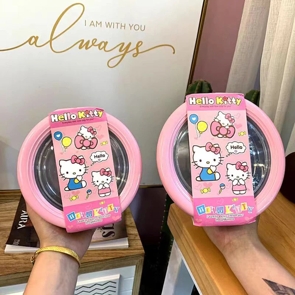 Anime Sanrio Hello Kitty Stainless Steel Ramen Bowl with Lid - Image 6