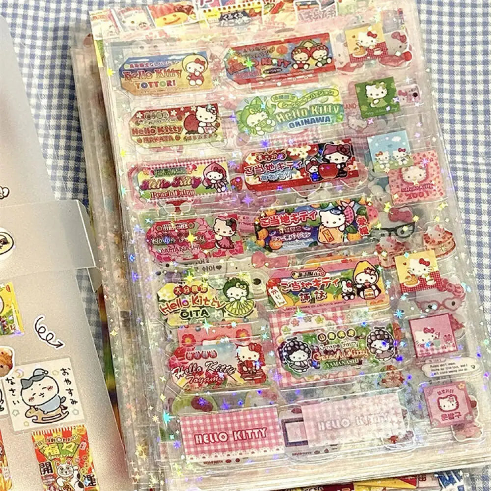 5pcs Hello Kitty & Rilakkuma Die-Cut Sticker Set - Image 4