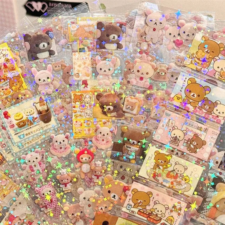 5pcs Hello Kitty & Rilakkuma Die-Cut Sticker Set - Image 7