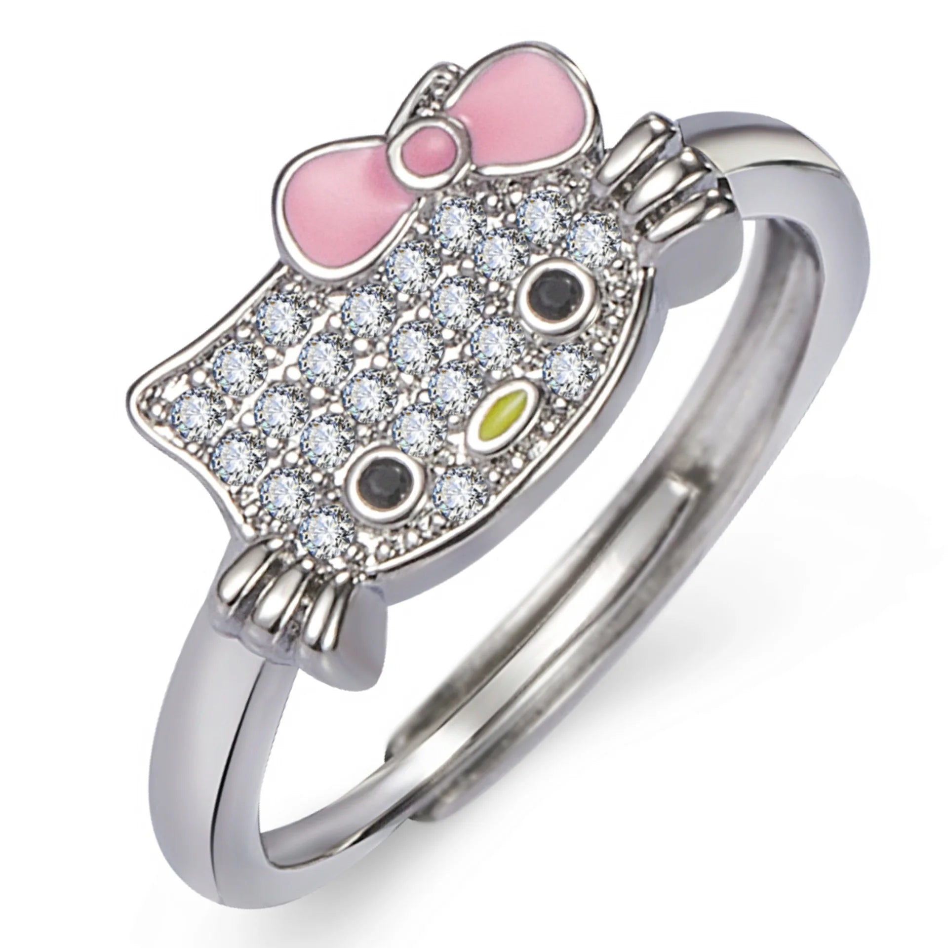 Kawaii Sanrio Hello Kitty Rhinestone Jewelry Set - Image 3