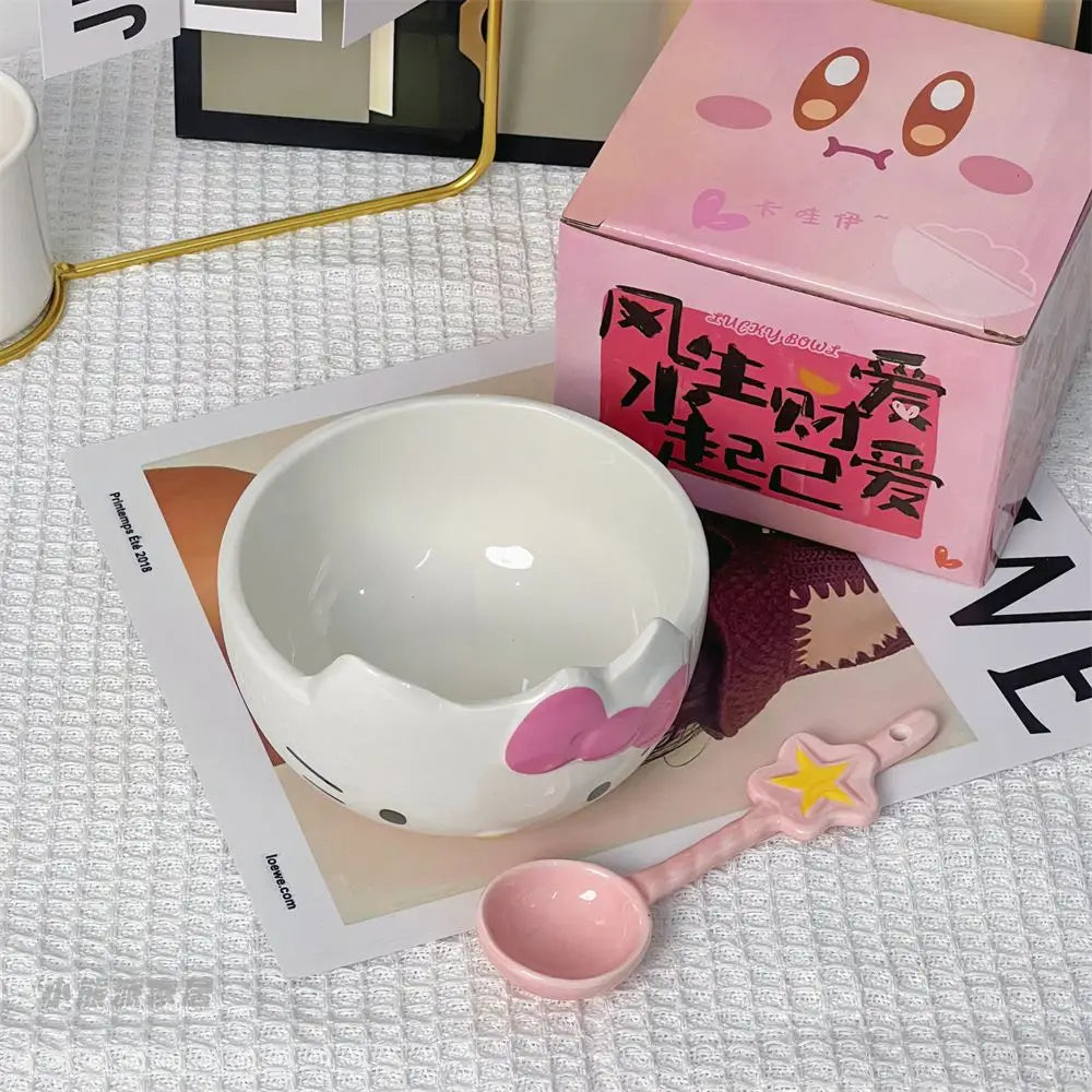 Kawaii Hello Kitty Ceramic Tableware Set - Image 3